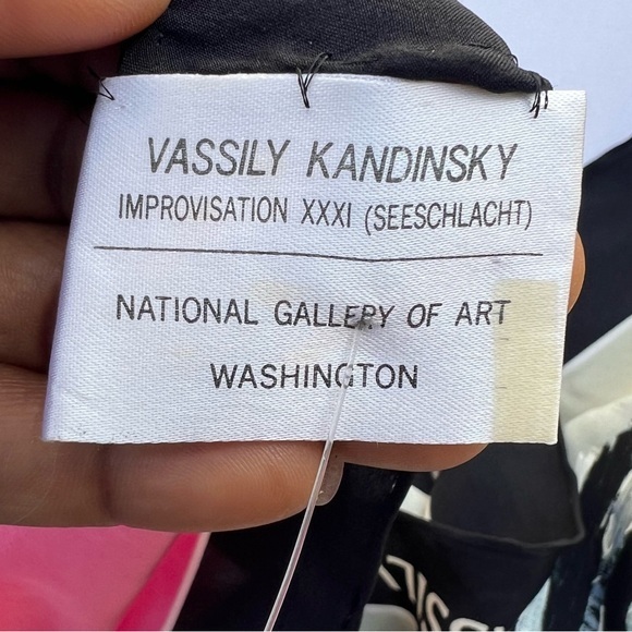 Wassily‎ Kandinsky Composition VIII Handpainted Scarf - 100% Silk - Picture 3 of 12